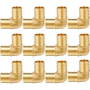 WHK 12-Pack 3/4 Pex Elbow 90 Degree Pex Fittings 3/4 Inch Crimp Pex Fittings To Fit PEX B,C Pipe