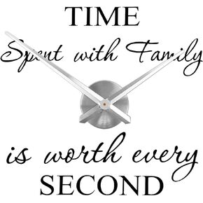 Large Wall Clock 3D Clock Hands with Clock Mechanism Wall Decorations for Livingroom House Office