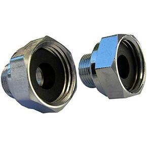 LASCO 10-0061 Delta Faucet 1/2 Female Pipe Thread by 3/8 Male Compression Brass Adapter, 2 Piece
