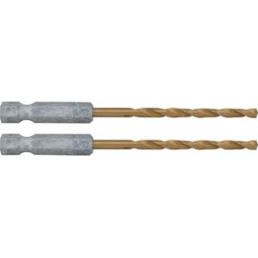 CRAFTSMAN 1/8 Inch Hex Shank Titanium Nitride Coating Drill Bits, 2 Pack (CMAM1308)
