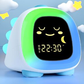 winshine Kids Alarm Clock with Night Light OK to Wake Clock for Kids Stay in Bed Sleep Training, Gift Ideas for Kids Toddler Boy Girl (Dinosaur)