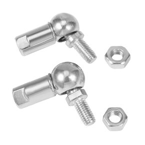 uxcell CS10 Rod End Ball Bearing with Stud, 4pcs Right-Hand & 2pcs Left-Hand M6x1.0 Thread, Self-lubricating Carbon Steel Ball Socket, 6pcs