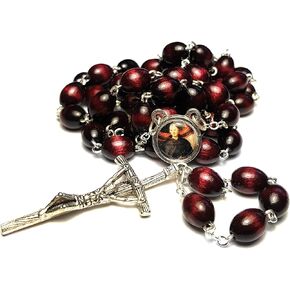 Relic Rosary 3rd Class of Saint Nicholas of Tolentino Patron of Dying People, Souls in Purgatory San Nicolás de Tolentino