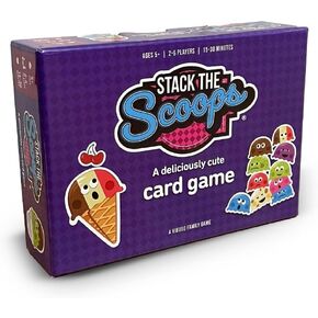 Stack The Scoops Ice Cream Card Game - Irresistible Kids Card Games - Color Matching Games - Fun Family Games to Practice Addition and Multiplication - Travel Card Games