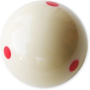 Iszy Billiards 6 Dot Measle Pool Cue Training Ball (2 1/4-Inch, White)