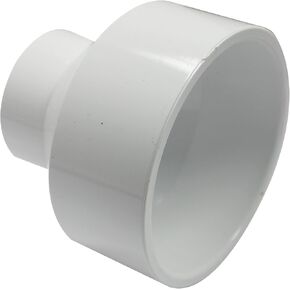 Canplas 193023 PVC DWV Reducing Coupling, 3-1 1/2-Inch, White