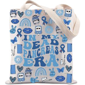 TIIMG Diabetic Gift Diabetes Awareness Diabetes Warrior Gift In My Dead Pancreas Era Tote Bag