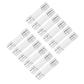 uxcell Ceramic Cartridge Fuses 12A 250V 5x20mm Ceramic Fuses Fast Blow Replacement for Amplifier Energy Saving Lamp Ballast 10pcs