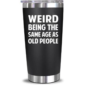 NewEleven Gifts For Men, Women - Funny Gag Gifts Ideas For Dad, Mom, Grandpa, Grandma, Husband, Wife, Uncle, Him - 40th 50th 60th 70th 80th Birthday Gifts For Men Women – 20 Oz Tumbler