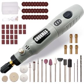Cordless Rotary Tool, 3-Speed Grinder Kit with 72 Accessories, Type-C Charging Art Craft Tool for Cleaning, Sanding, Polishing, Drilling and Small DIY Crafts