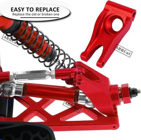 أجزاء ترقية ARRCat متوافقة مع 1/10 Arrma 3S MEGA550 Senton/Granite/Vortek 4X4، مفاصل كتلة التوجيه الأمامية من الألومنيوم، كتل العجلات C-Hubs، المحاور الخلفية، AR330442 AR330467 AR330469، أزرق داكن in Kuwait