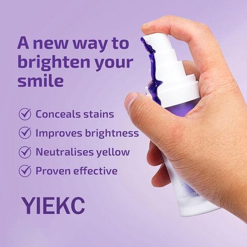 Purple Toothpaste for Teeth Whitening,Recipe Upgrade,v34 Colour Corrector, Tooth Stain Removal, Teeth Whitening Booster, Colour Correcting, Sensitive Teeth for Adult in Saudi Arabia