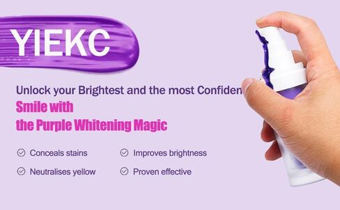 Purple Toothpaste for Teeth Whitening,Recipe Upgrade,v34 Colour Corrector, Tooth Stain Removal, Teeth Whitening Booster, Colour Correcting, Sensitive Teeth for Adult in Saudi Arabia