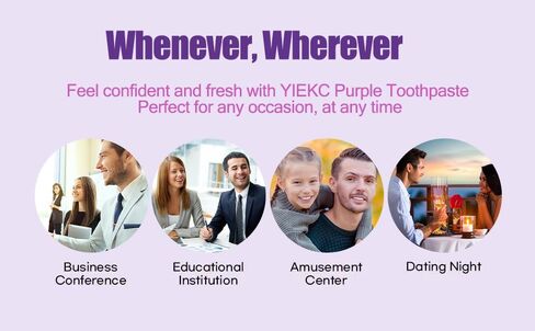 Purple Toothpaste for Teeth Whitening,Recipe Upgrade,v34 Colour Corrector, Tooth Stain Removal, Teeth Whitening Booster, Colour Correcting, Sensitive Teeth for Adult in Saudi Arabia