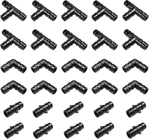 (25-pack) 1/2" inch F1960 Pex 90-Degree Elbow Poly Pex-A Expansion fitting For Brand Uponor,Wirsbo and other Type A Pex - (Expansion Tool and Rings-NOT INCLUDED). in Kuwait