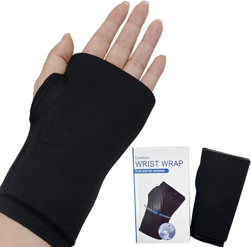 Wrist/Hand Ice Pack - Wrist Wrap Hot and Cold Hand Therapy Gloves, Soft Gel Ice Pack Wrap for Either Wrist for Hot & Cold Hand Therapy in Saudi Arabia