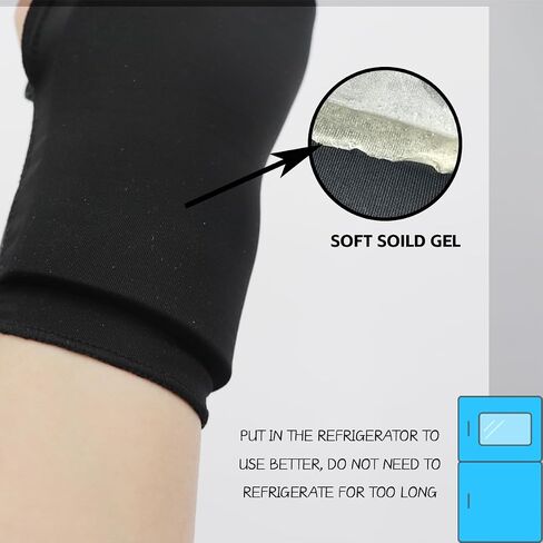 Wrist/Hand Ice Pack - Wrist Wrap Hot and Cold Hand Therapy Gloves, Soft Gel Ice Pack Wrap for Either Wrist for Hot & Cold Hand Therapy in Saudi Arabia