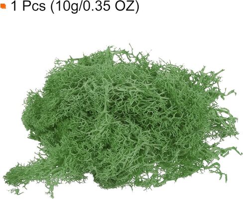 MECCANIXITY 0.35 OZ Moss Fake Craft Moss Artificial Moss Natural Preserved Moss for Craft Arts Floral DIY Project Wall Wedding Garden Patio Table Terrariums Decoration(Green) in Saudi Arabia