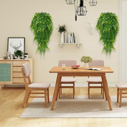 4Pcs Artificial Plants Flowers Vines Boston Ferns Fake Vines Hanging Ivy Decor Plastic Greenery for Wall Indoor Outdoor Hanging Baskets Wedding Garland Decor in Saudi Arabia