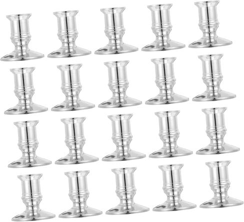 20pcs Electronic Candle Base Candleholders Fashion Candleholder Creative Candleholder Desktop Candlestick Nice Candle Stick Electronic Candleholder Plastic Candlestick in Saudi Arabia