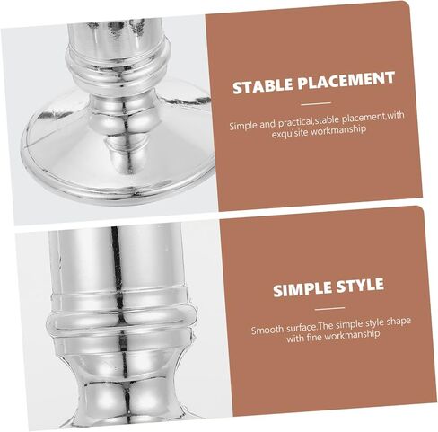 20pcs Electronic Candle Base Candleholders Fashion Candleholder Creative Candleholder Desktop Candlestick Nice Candle Stick Electronic Candleholder Plastic Candlestick in Saudi Arabia