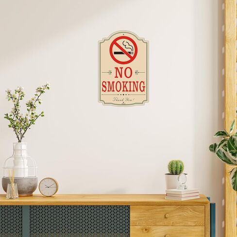 لافتات ممنوع التدخين مقاس 30.48 سم × 20.32 سم لافتات ممنوع التدخين للمنزل التجاري، ألومنيوم خالٍ من الصدأ، مقاوم للطقس، سهل التركيب، للاستخدام الخارجي أو الداخلي، عبوتان in Kuwait