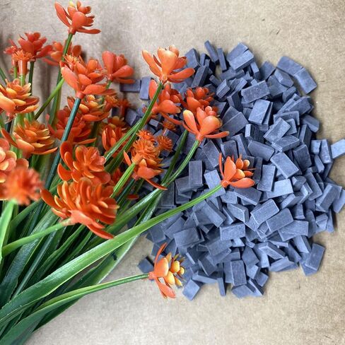 Cayway 420 PCS Mini Red Wall Bricks, 420PCS Mini Bricks Tiny Bricks for Landscaping, Miniature Bricks Figurine Fake Bricks for Dollhouse Mini Garden Accessories in Kuwait