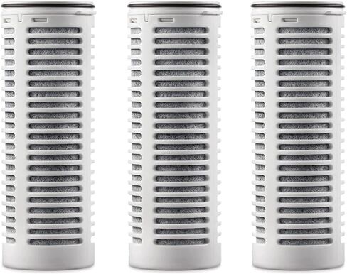 Replacement Filters Compatible with All FACHIOO and Puro® Glass Water Filter Pitcher,Filters 211 Gallons,Carbon Water Filter Removes Lead,Odors,Microplastics, Chlorine,Impurities (Pack of 3) in Saudi Arabia