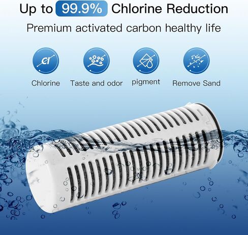Replacement Filters Compatible with All FACHIOO and Puro® Glass Water Filter Pitcher,Filters 211 Gallons,Carbon Water Filter Removes Lead,Odors,Microplastics, Chlorine,Impurities (Pack of 3) in Saudi Arabia