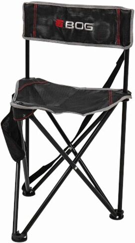 BOG Low Profile Turkey Ground Blind Chair with Rugged Construction, Aluminum Frame, Extended Seat Area, Quiet Setup, Breathable Textilene Fabric, and Carry Bag for Hunting, Shooting, and Outdoors in Kuwait