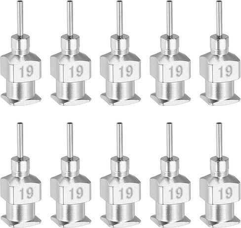 PATIKIL Bent Blunt Tip Dispensing Needle 26G, 10 Pcs 0.26 Inch Stainless Steel Liquid Dispenser Bent Flow Needles with Lure Lock for Refilling Liquid Inks Adhesives Glue in Saudi Arabia