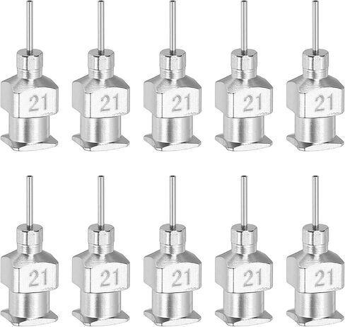 PATIKIL Bent Blunt Tip Dispensing Needle 26G, 10 Pcs 0.26 Inch Stainless Steel Liquid Dispenser Bent Flow Needles with Lure Lock for Refilling Liquid Inks Adhesives Glue in Saudi Arabia