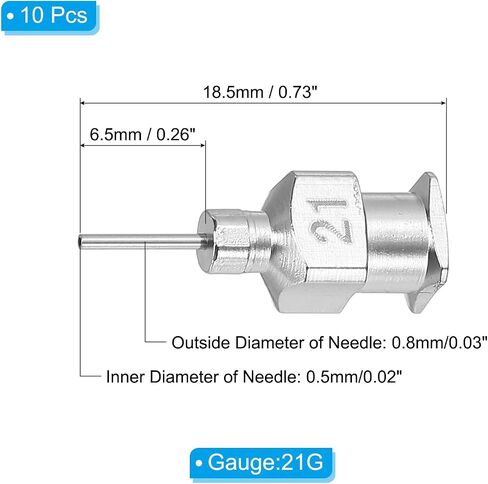 PATIKIL Bent Blunt Tip Dispensing Needle 26G, 10 Pcs 0.26 Inch Stainless Steel Liquid Dispenser Bent Flow Needles with Lure Lock for Refilling Liquid Inks Adhesives Glue in Saudi Arabia