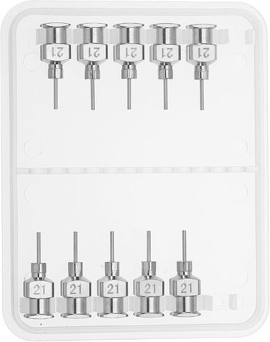 PATIKIL Bent Blunt Tip Dispensing Needle 26G, 10 Pcs 0.26 Inch Stainless Steel Liquid Dispenser Bent Flow Needles with Lure Lock for Refilling Liquid Inks Adhesives Glue in Saudi Arabia