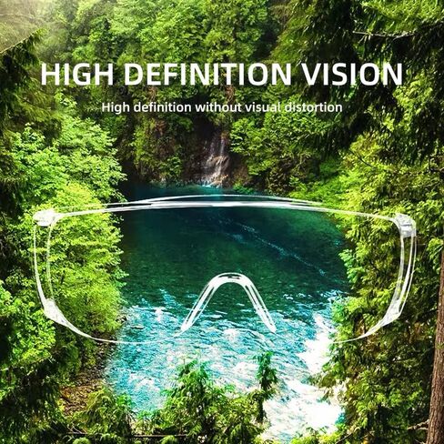 JING LEI Safety Glasses Anti Fog Goggles Vented Sides Shields Transparent PC Frame Spectacles for Lab Medical and Daily Use in Saudi Arabia