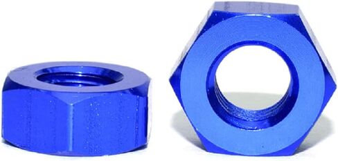 50pcs M3 Hex Nuts Aluminum Alloy 6061 Lock Nuts DIN934 (Green) in Saudi Arabia