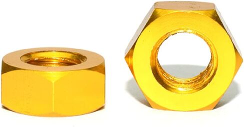 50pcs M3 Hex Nuts Aluminum Alloy 6061 Lock Nuts DIN934 (Green) in Saudi Arabia