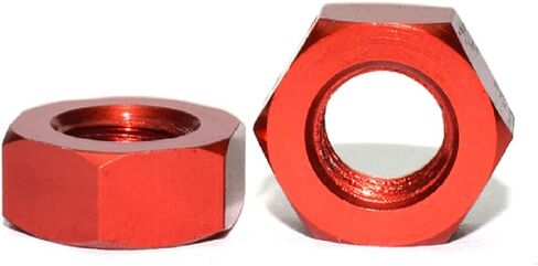 50pcs M3 Hex Nuts Aluminum Alloy 6061 Lock Nuts DIN934 (Green) in Saudi Arabia