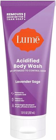 LUME Acidified Body Wash Tube – PH Optimized to Control Odor – Gynecologist Developed Pits, Privates & Beyond - Made With Skin-Safe Ingredients – 7fl oz (Lavender Sage), 1 pack in Kuwait