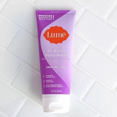 LUME Acidified Body Wash Tube – PH Optimized to Control Odor – Gynecologist Developed Pits, Privates & Beyond - Made With Skin-Safe Ingredients – 7fl oz (Lavender Sage), 1 pack in Kuwait