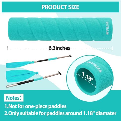 Kayak Paddle Grips, Kayak Accessories No-Slip Grips for Kayak Paddles, Blister Prevention Silicone Paddle Grips, Kayaking Equipment Suitable for Take-Apart Paddles in Saudi Arabia