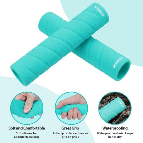 Kayak Paddle Grips, Kayak Accessories No-Slip Grips for Kayak Paddles, Blister Prevention Silicone Paddle Grips, Kayaking Equipment Suitable for Take-Apart Paddles in Saudi Arabia