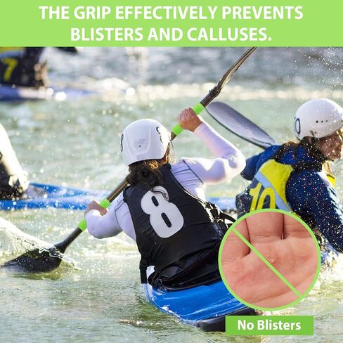Kayak Paddle Grips, Kayak Accessories No-Slip Grips for Kayak Paddles, Blister Prevention Silicone Paddle Grips, Kayaking Equipment Suitable for Take-Apart Paddles in Saudi Arabia