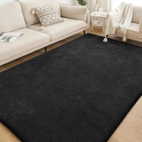 H.VERSAILTEX Area Rugs for Living Room 5x7 Feet Fluffy Shag Large Fuzzy Plush Soft Throw Rug, Modern Large Shaggy Floor Big Carpets for Bedroom, Kids Home Decor Aesthetic, Nursery, French Oak in Kuwait