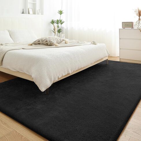 H.VERSAILTEX Area Rugs for Living Room 5x7 Feet Fluffy Shag Large Fuzzy Plush Soft Throw Rug, Modern Large Shaggy Floor Big Carpets for Bedroom, Kids Home Decor Aesthetic, Nursery, French Oak in Kuwait