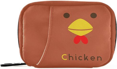 Naanle Valentines Dachshund Dog Pill Box 7 Day Pill Case Bag Travel Pill Organizer Bag with Zipper Portable Weekly Case Compact Size Pill Bag for Vitamin Supplement Holder in Kuwait