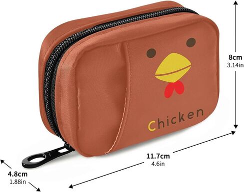 Naanle Valentines Dachshund Dog Pill Box 7 Day Pill Case Bag Travel Pill Organizer Bag with Zipper Portable Weekly Case Compact Size Pill Bag for Vitamin Supplement Holder in Kuwait