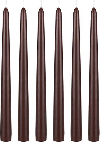 Mega Candles 6 pcs Unscented Pink Taper Candle, Hand Poured Wax Candles 10 Inch x 7/8 Inch, Home Décor, Wedding Receptions, Baby Showers, Birthdays, Celebrations, Party Favors & More in Saudi Arabia