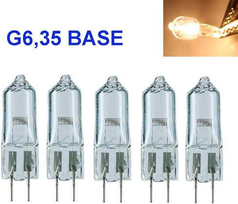10x G6.35 120V 35W/50W Halogen Light Bulb Clear Dimmable T4 Q35//CL/GY6.35 JCD 35/50 Watt 120 Volt Electric Wax Melter Plug Oil Warmer Aroma Tart Counter Kitchen Bathroom Mirror Fixture (35, Watts) in Kuwait