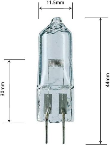 10x G6.35 120V 35W/50W Halogen Light Bulb Clear Dimmable T4 Q35//CL/GY6.35 JCD 35/50 Watt 120 Volt Electric Wax Melter Plug Oil Warmer Aroma Tart Counter Kitchen Bathroom Mirror Fixture (35, Watts) in Kuwait